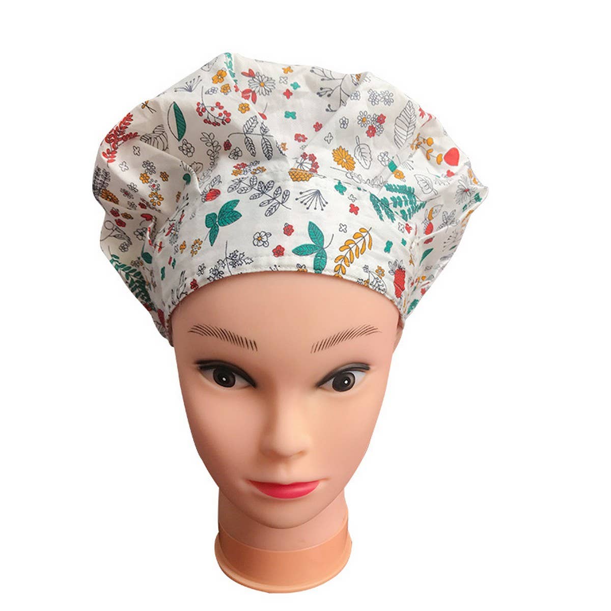 PUFF HAT PRINTED COTTON SURGICAL CAP NURSE HAT_CWAH3376