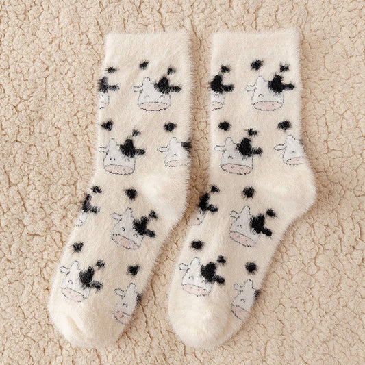CUTE WARM SEASON LINT-FREE FLOOR SOCKS