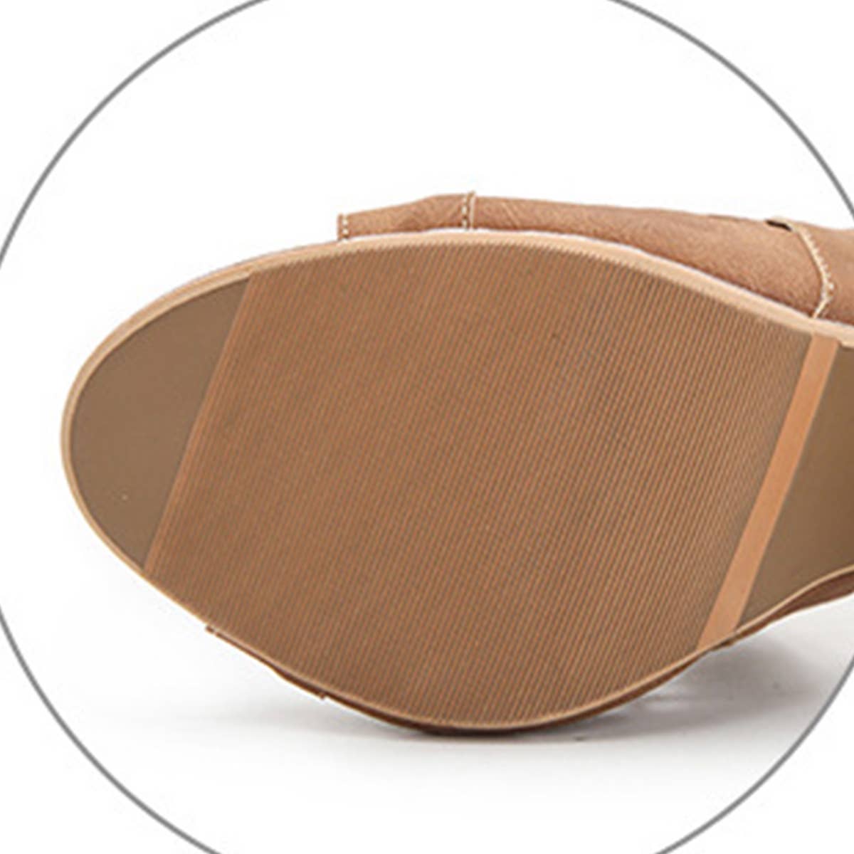 WOMEN FASHION HOLLOW THICK HEELS