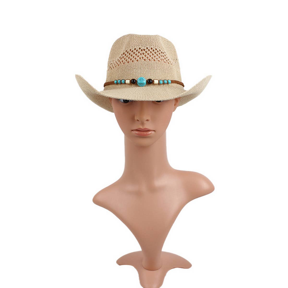 OUTDOOR BREATHABLE WESTERN COWBOY STRAW HAT_CWAH1193