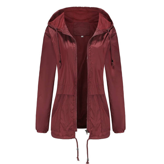 Lightweight mesh 20D hooded coat