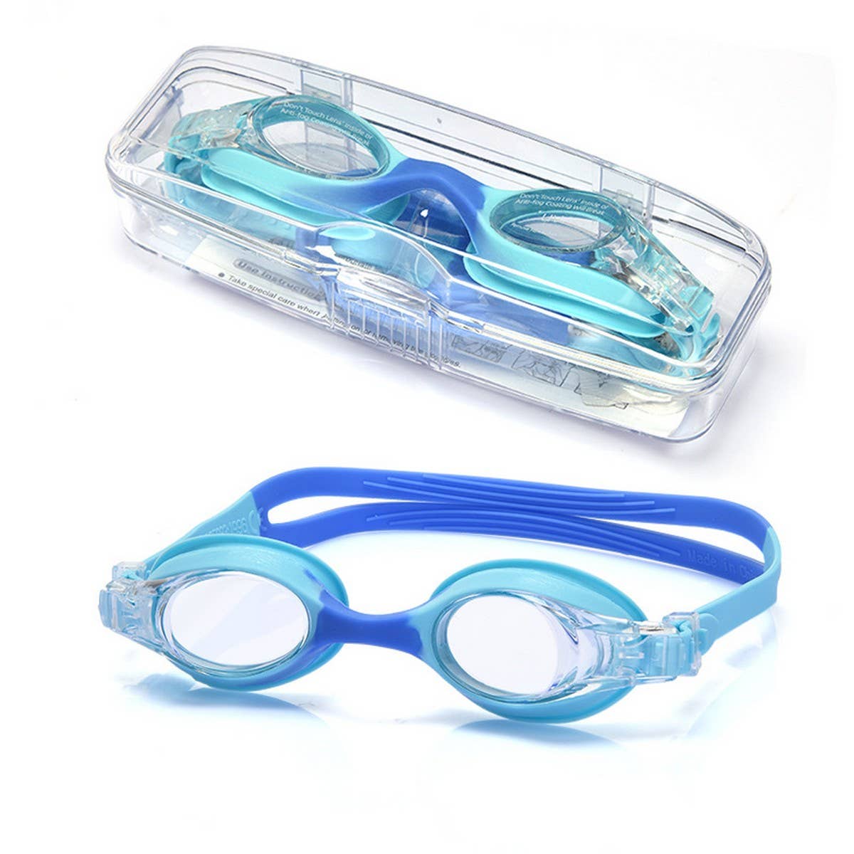 Kids Swim Goggles, HD Anti-Fog Silicone Design