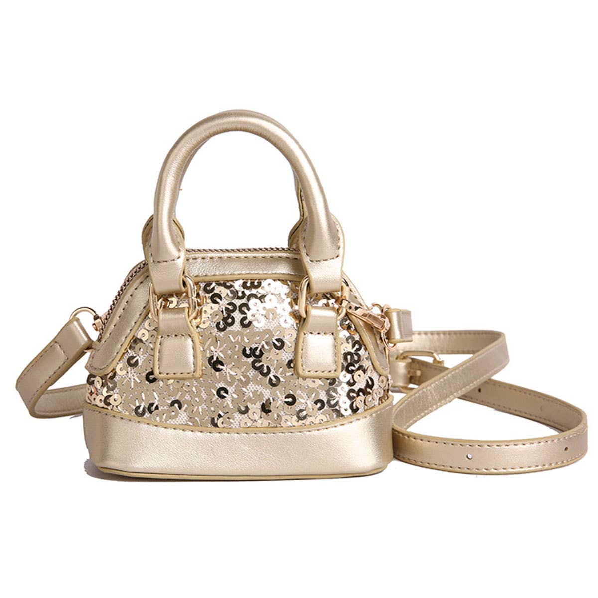 Mini sequin versatile crossbody shell bag