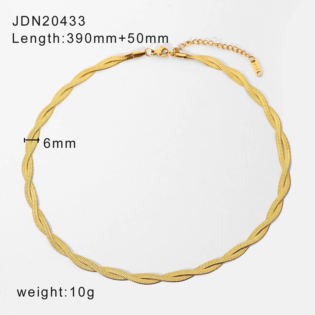 MULTILAYER GOLD PLATE STAINLESS STEEL NECKLACE