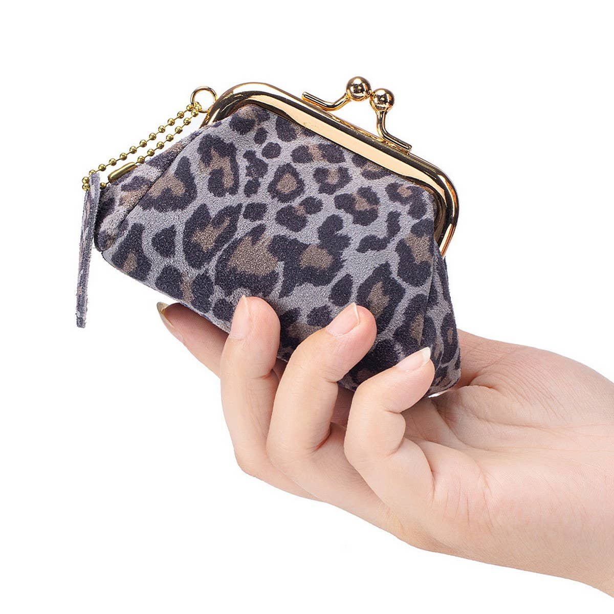 Women¡¯s Leopard Leather Wallet ? Small Coin Bag_CUAB00397