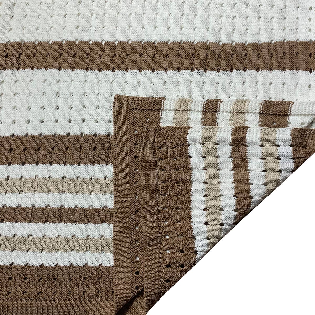 Striped hollowed out suit vest with slit skirt