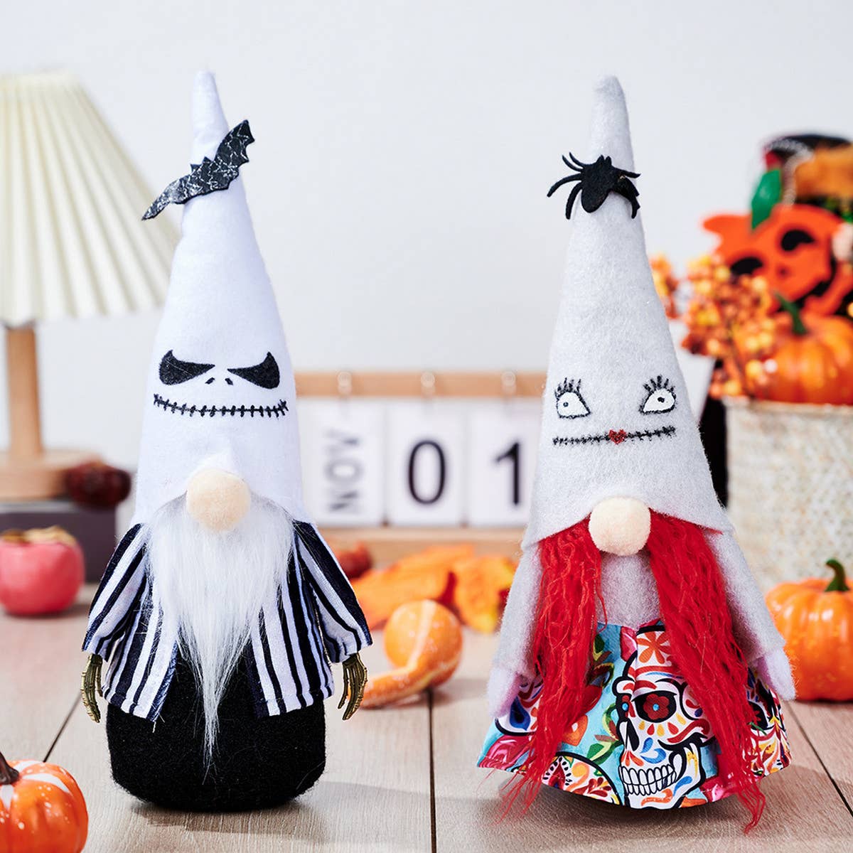 HALLOWEEN GHOST BAT POINTED HAT DOLL ORNAMENT