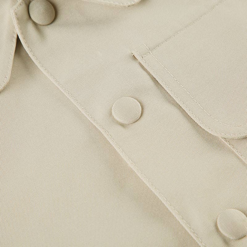 SINGLE-BREASTED POCKET CARGO JACKET WITH LAPEL