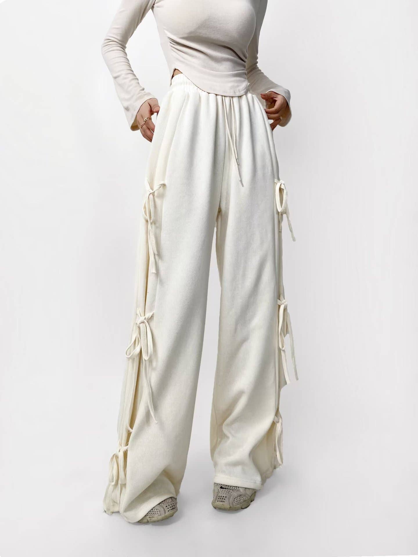 SPICE GIRLS BAGGY WIDE-LEG SWEATPANTS