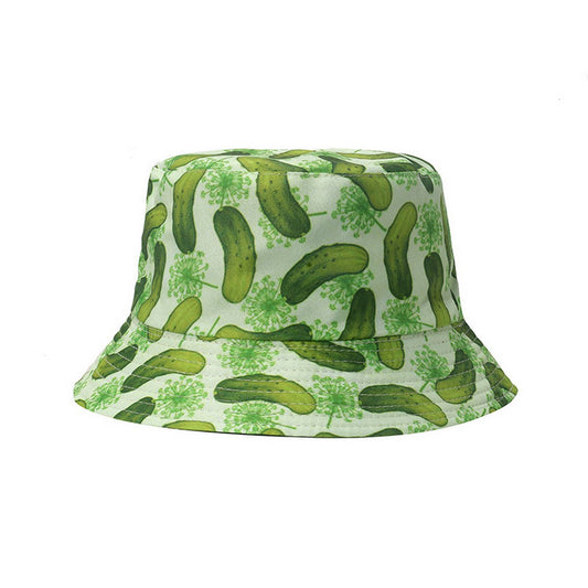 NEW CASUAL ALL-MATCH CUCUMBER PRINT BUCKET HAT_CWAH1559