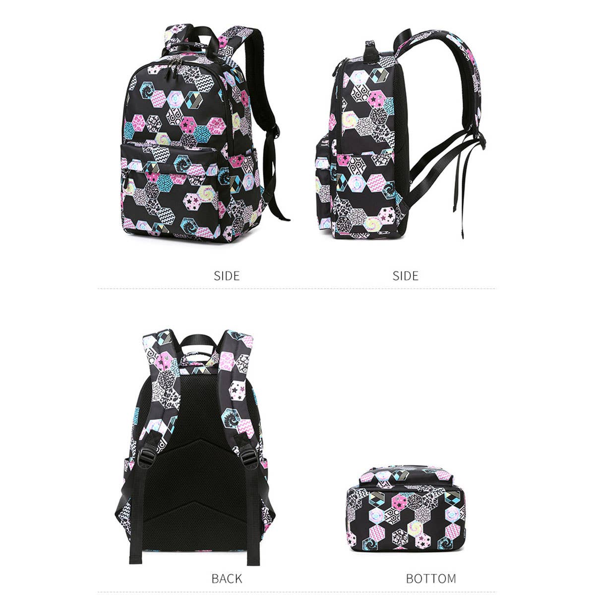 2-Piece Waterproof Backpacks for School Girls_CWAB5502