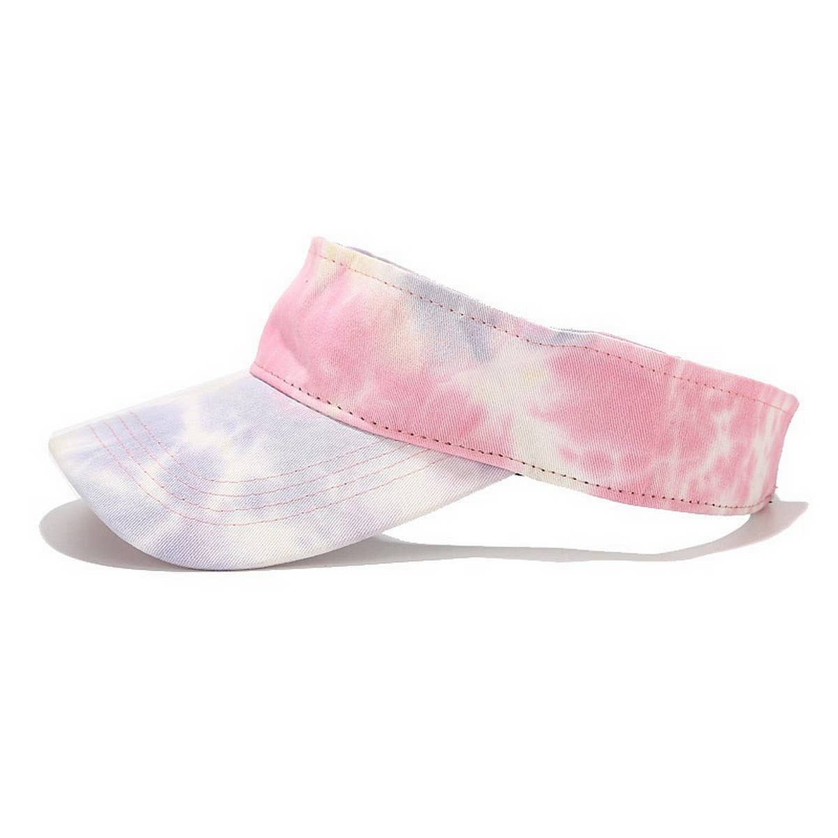 Tie-Dye Visor Hat -Summer Sunshade Cap for Travel_CWAH3292