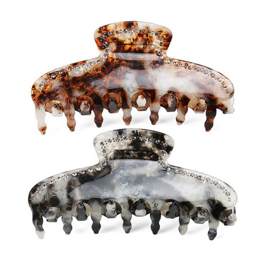 ACETATE DIAMOND CLIP HAIRPIN SHARK CLIP_CWAHA4253
