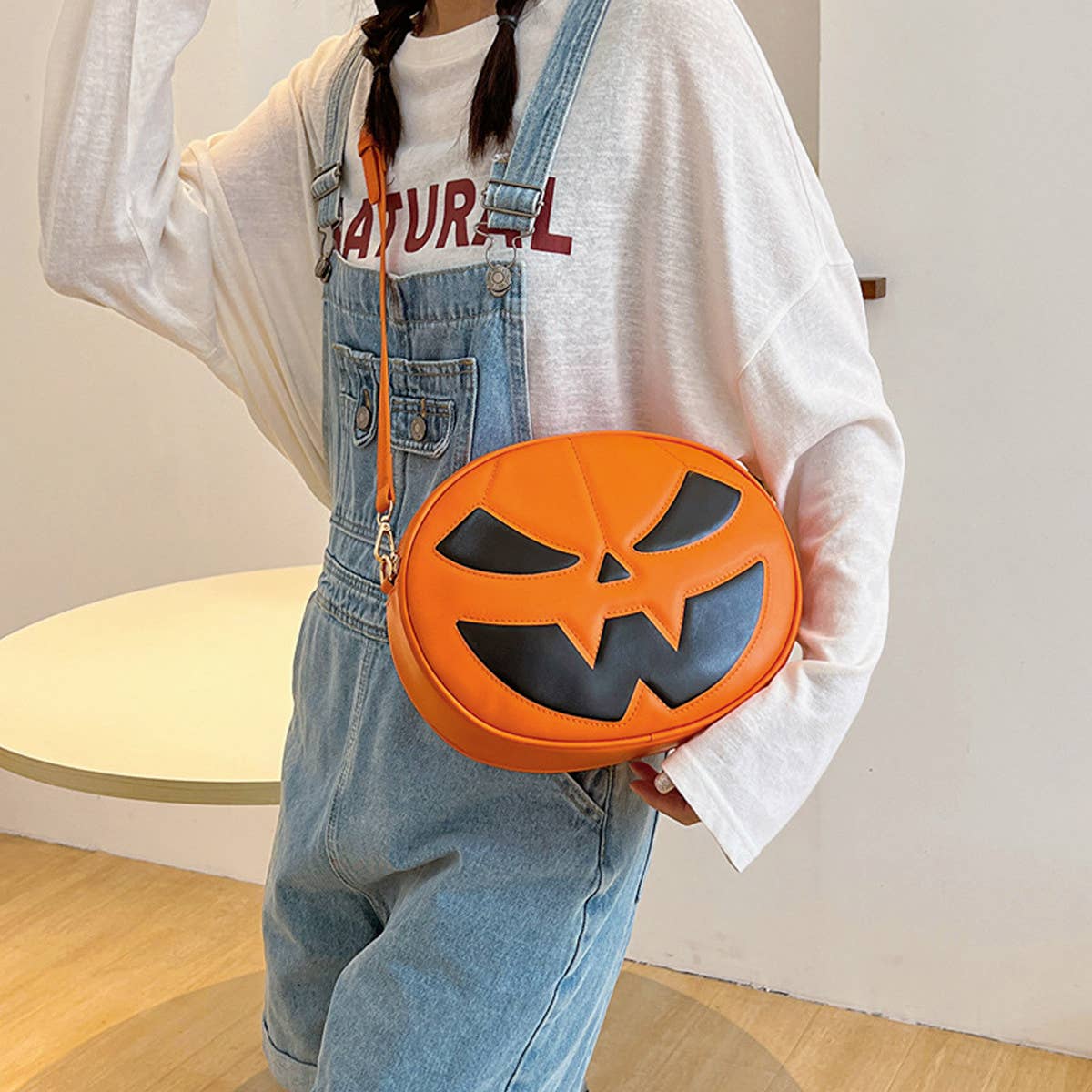 HALLOWEEN PUMPKIN CARTOON SHOULDER CROSSBODY BAG_CWAB0990