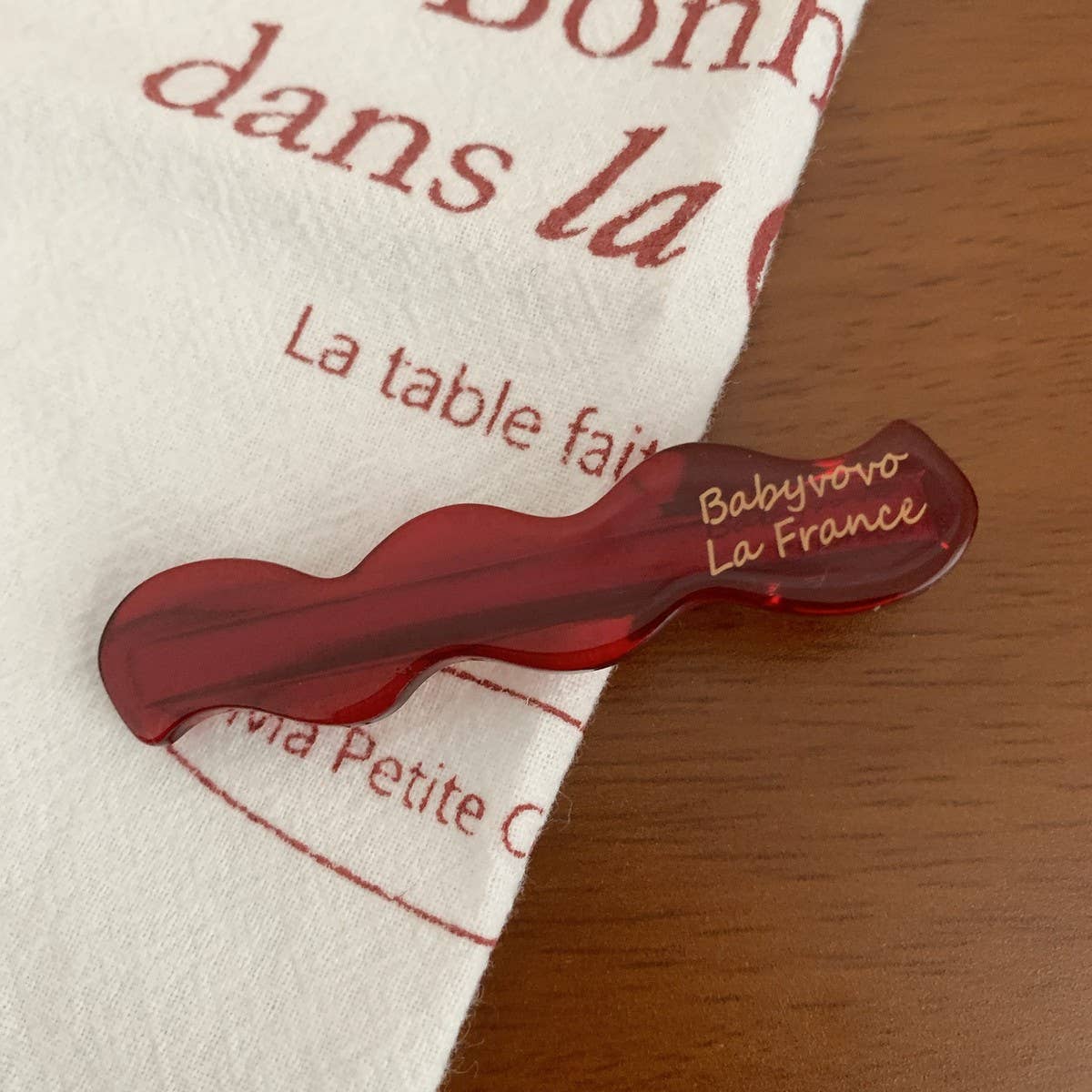 CWAHA07731_SIMPLE ACETATE HAIR CLIP SIDE BANG DUCKBILL