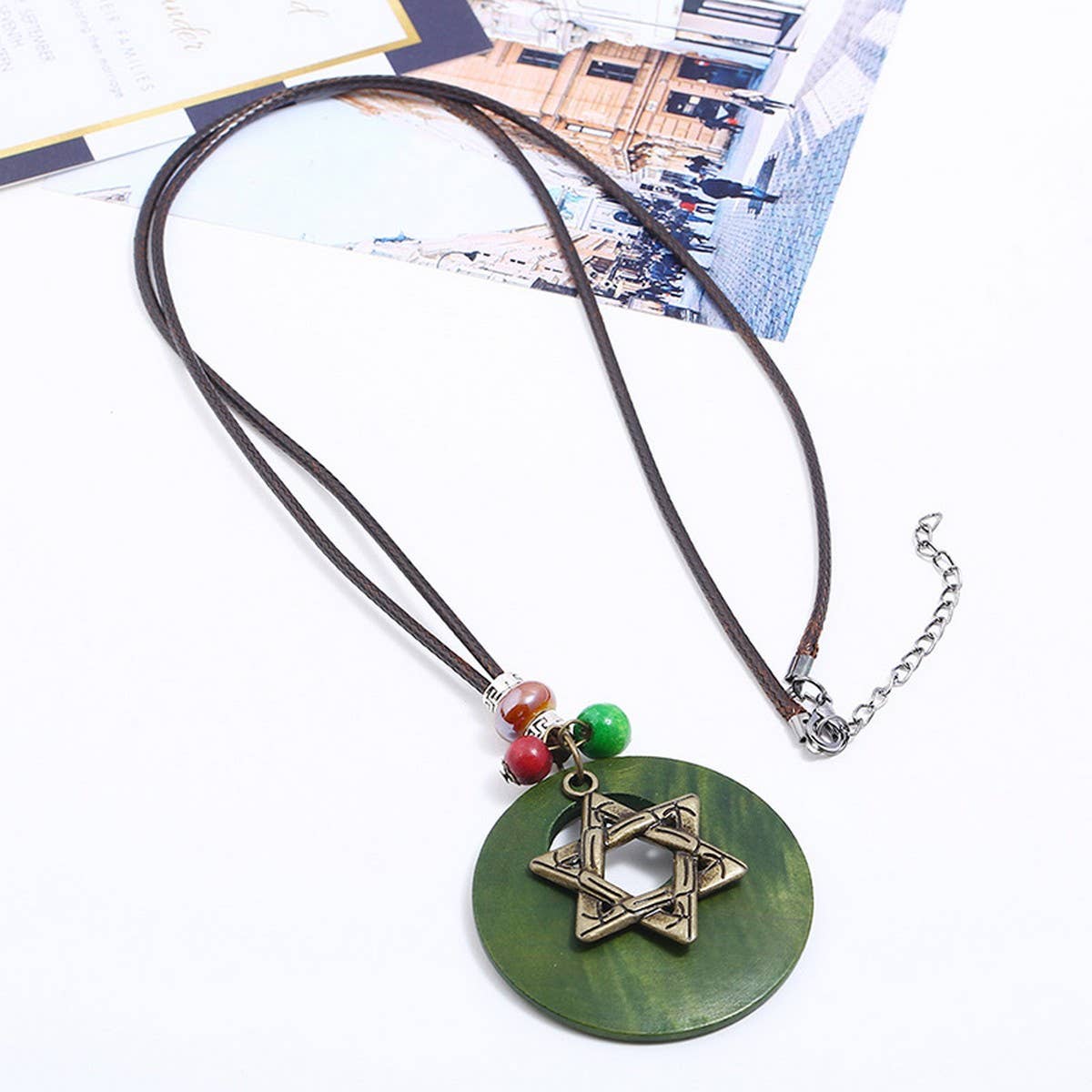 PERSONALIZED ALLOY FIVE-POINTED STAR NECKLACE_CWMM4616