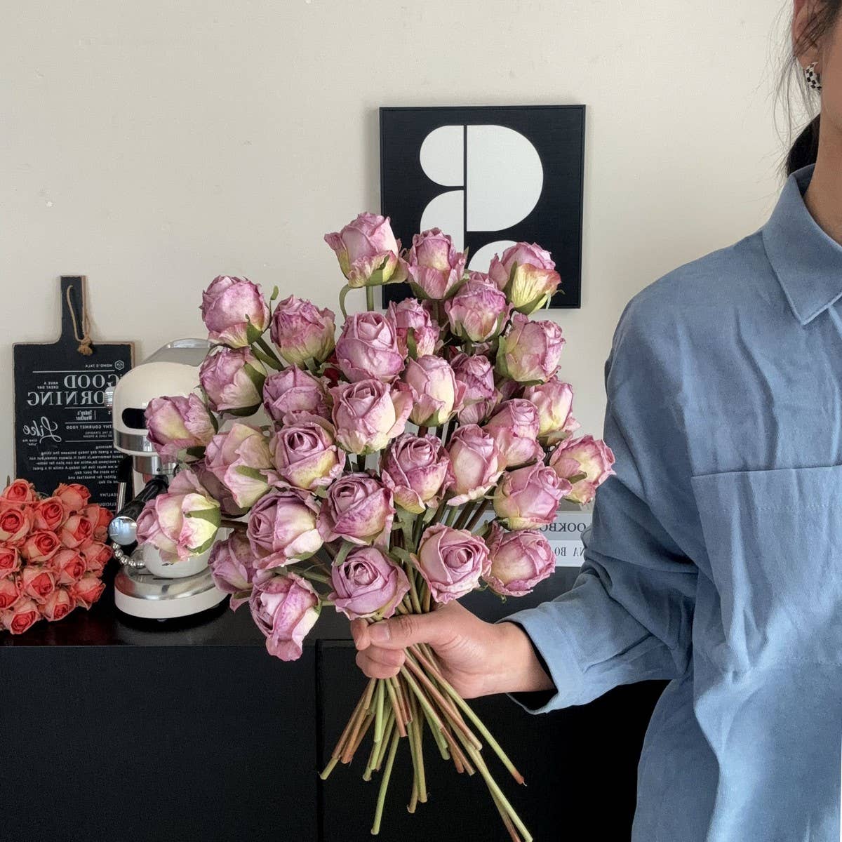 Burnt Edge Angora Rose for Home & Photo Decor_CWMM6571