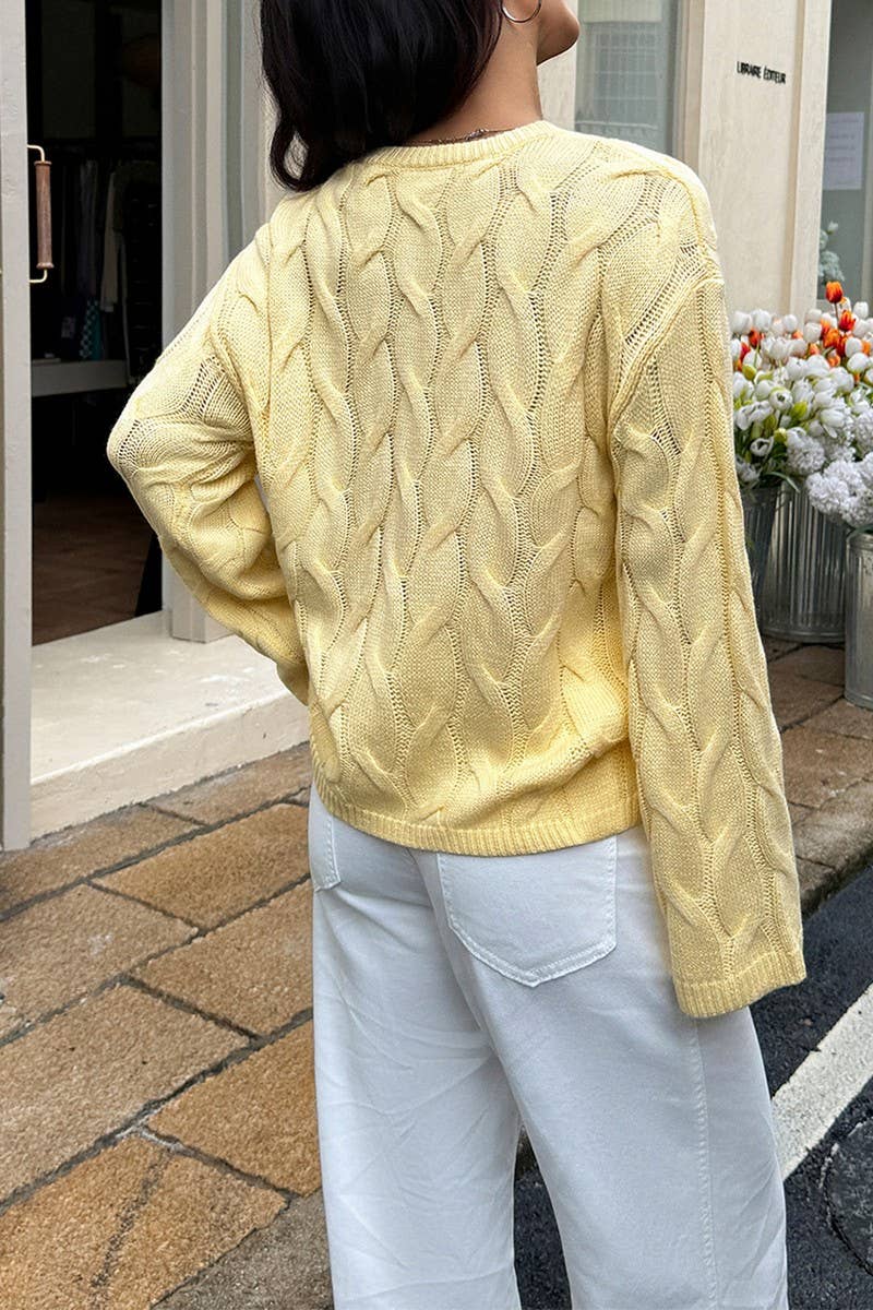 CWOSWL07484_CASUAL SIMPLE LONG SLEEVE SOLID SWEATER