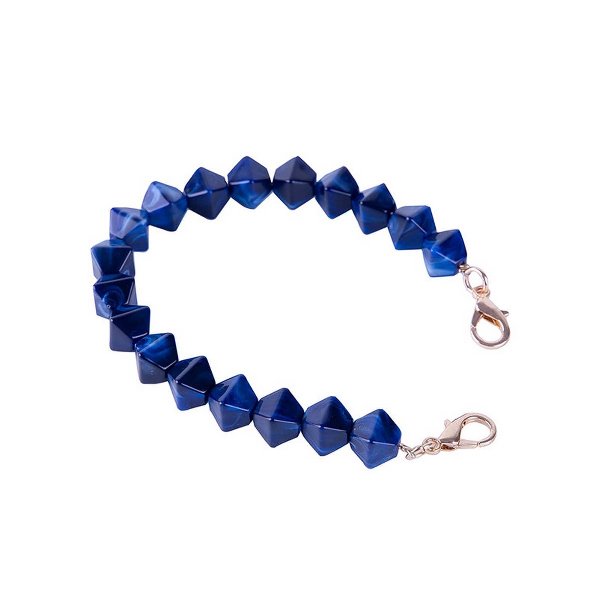 Colorful Acrylic Irregular Bead Bag Chain 11.81in