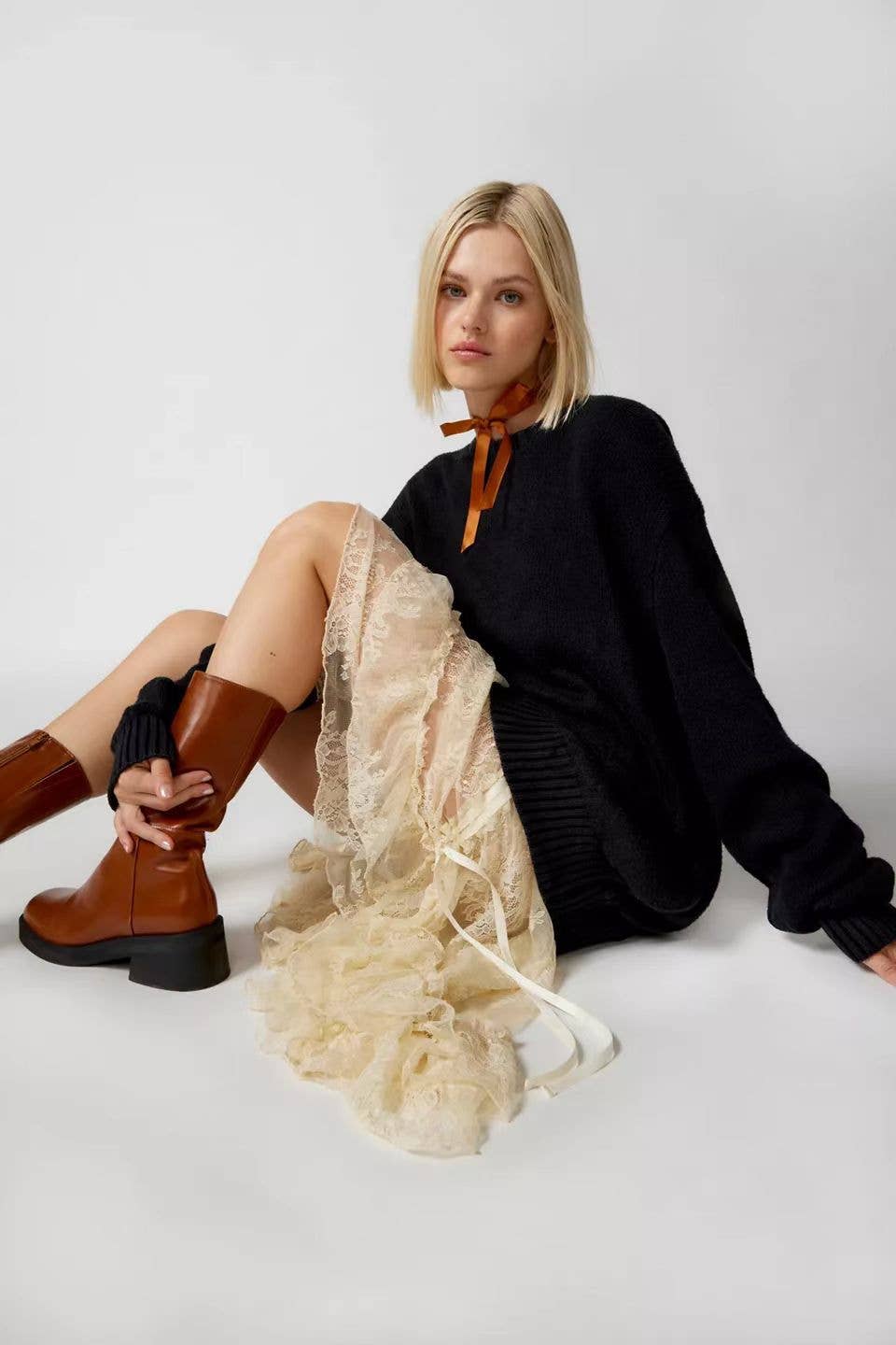 STYLISH EMBROIDERED PULLOVER SWEATER