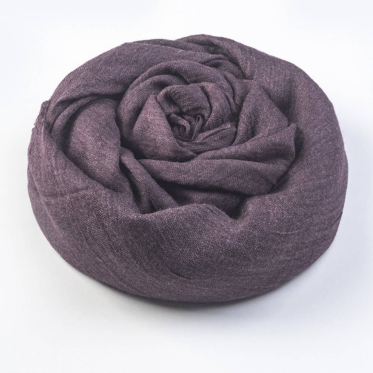 Solid Cotton Linen Scarf for Women Summer Sun Prot_CWASC1451