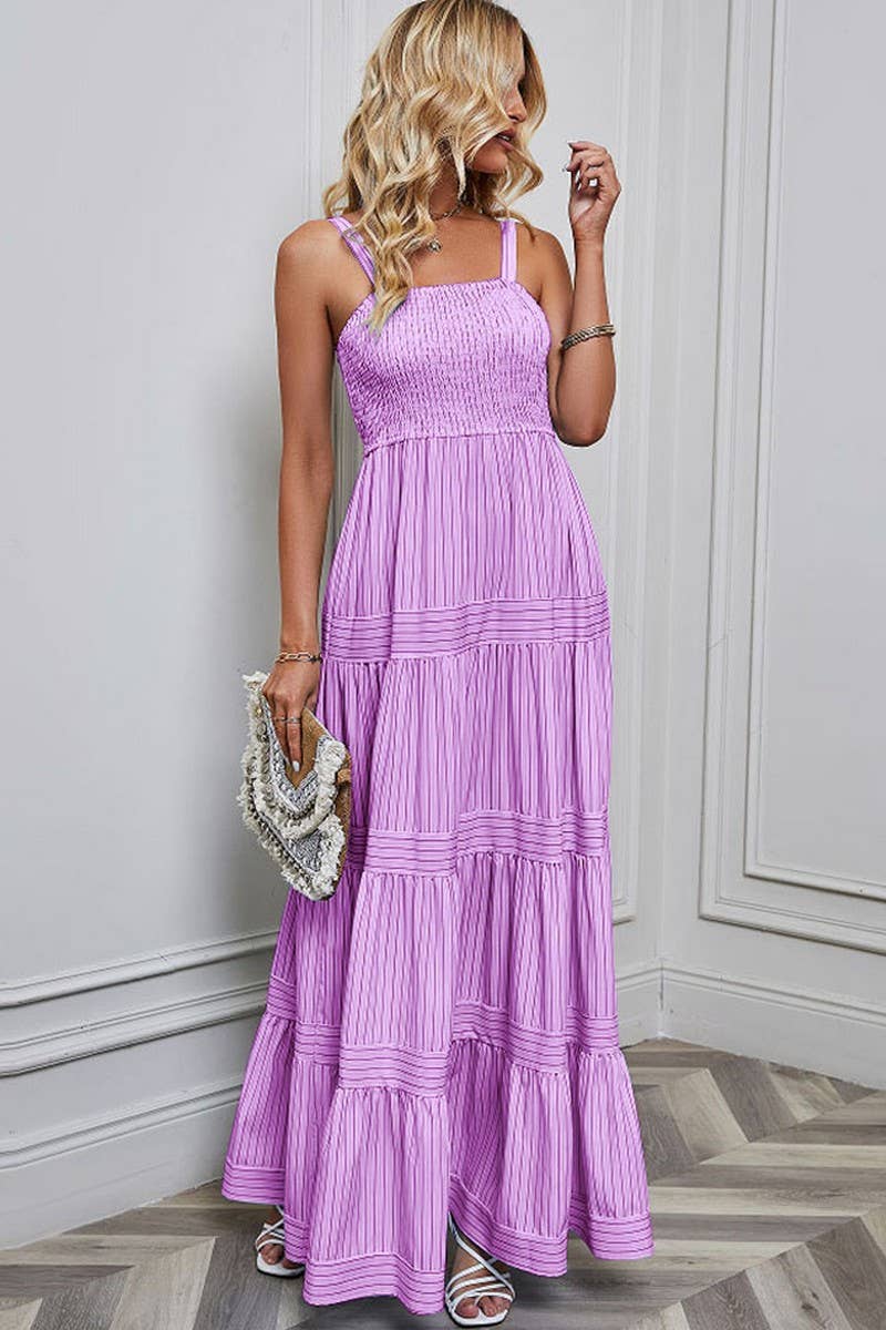 CWDMD1612_SLEEVELESS TANK TOP STRIPED MAXI DRESS