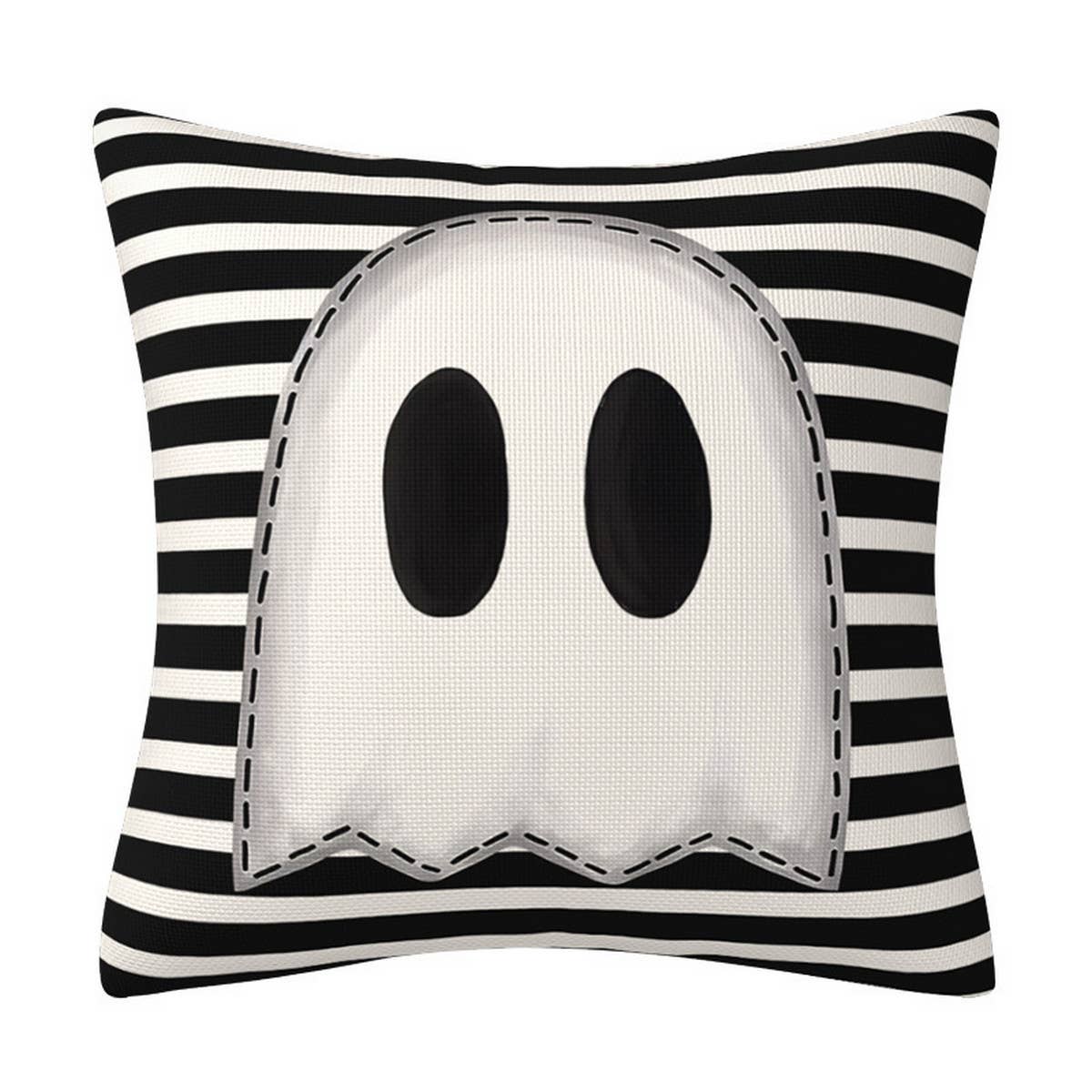 HALLOWEEN BLACK AND WHITE SPIDER PILLOWCASE