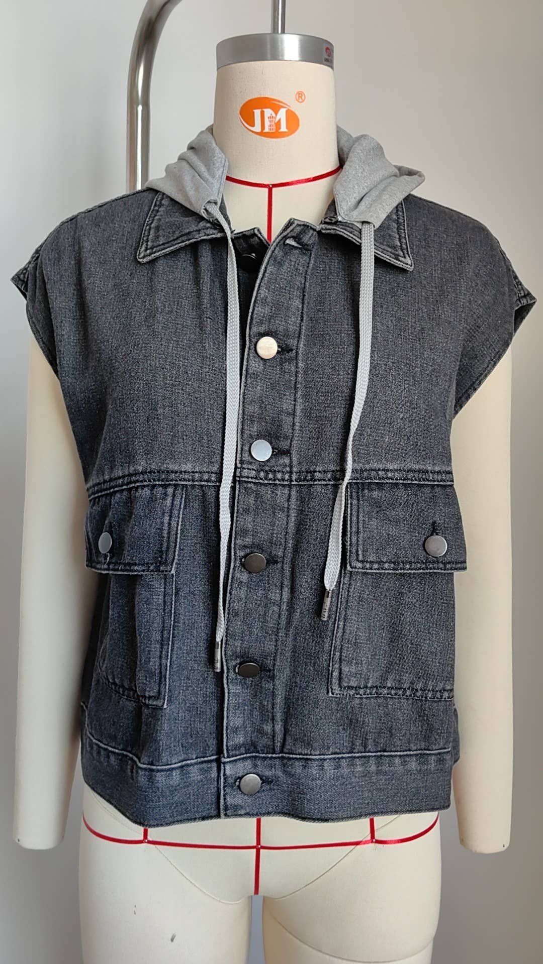 SLIM-FIT WASHED WAISTCOAT CASUAL VEST