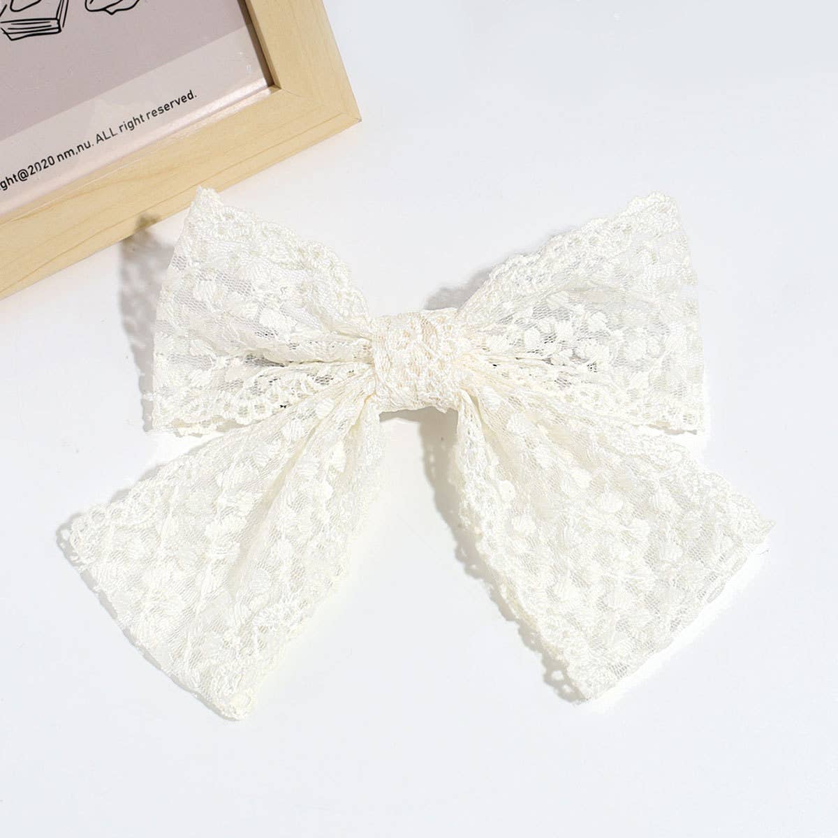 Lace Bow Spring Hair Clip, Sweet Elegant Style
