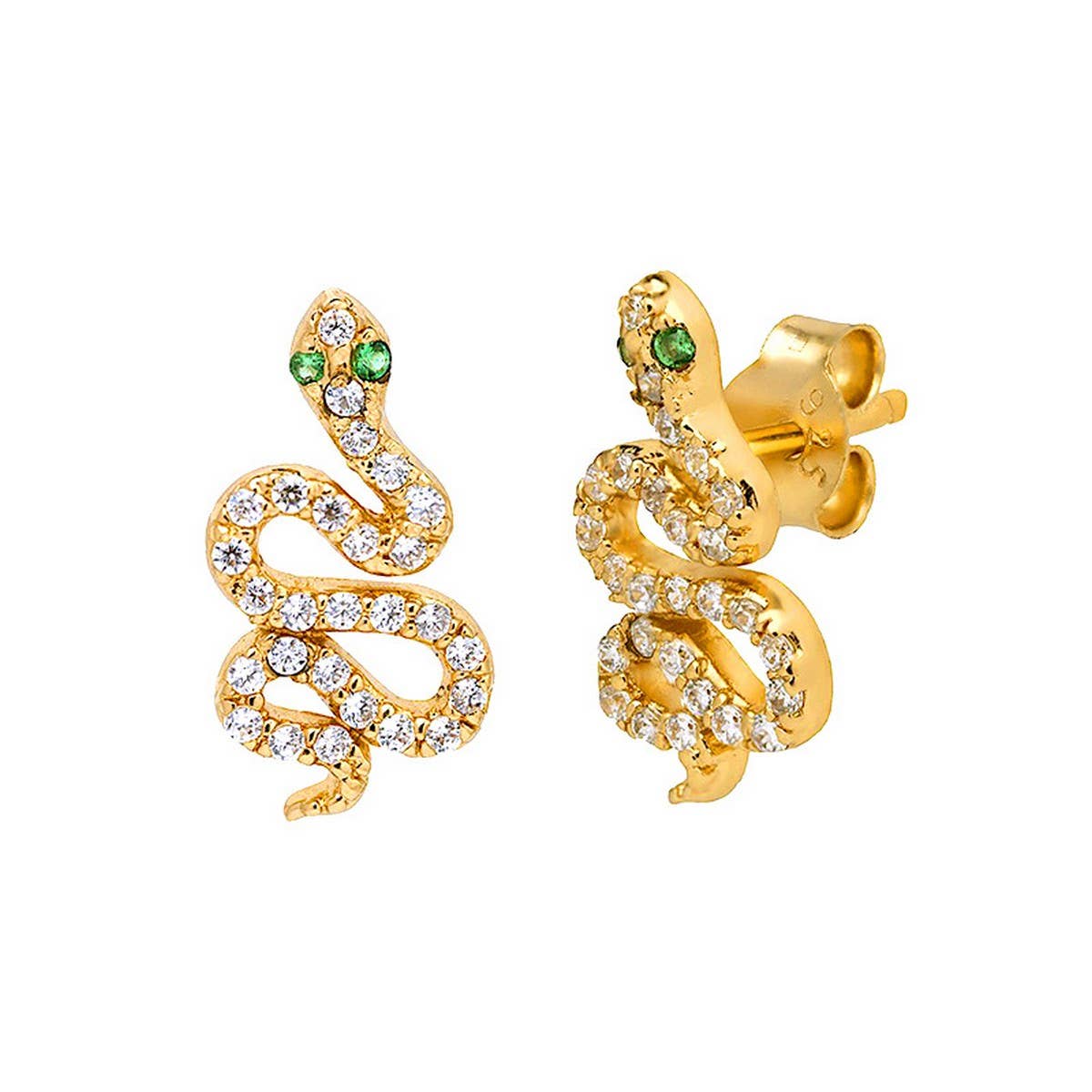 EXAGGERATED RETRO COLD STYLE SNAKE EARRINGS_CWAJE1731