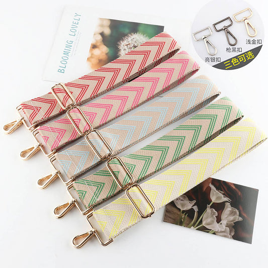 GEOMETRIC PATTERN COLORFUL BAG STRAPS