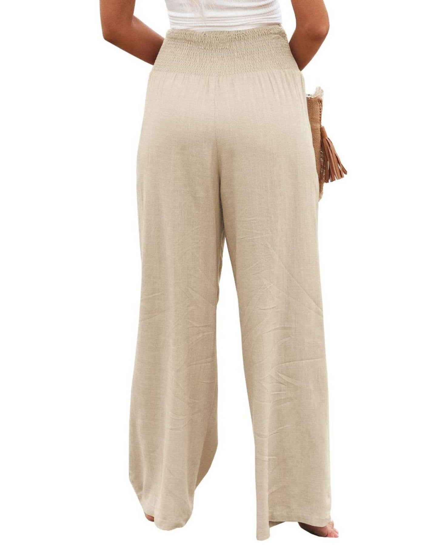 STYLE COTTON SLACKS MADE OF OLD MID-RISE SLACKS