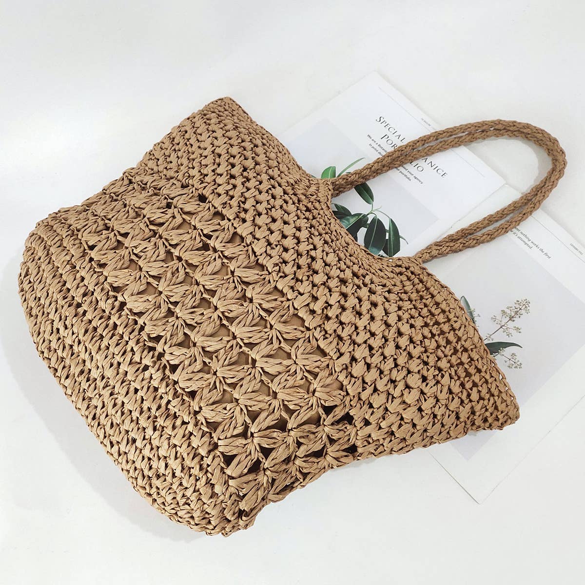 WOMEN FASHION SIMPLE HOLLOW TOTE BAGS_CWAB0808