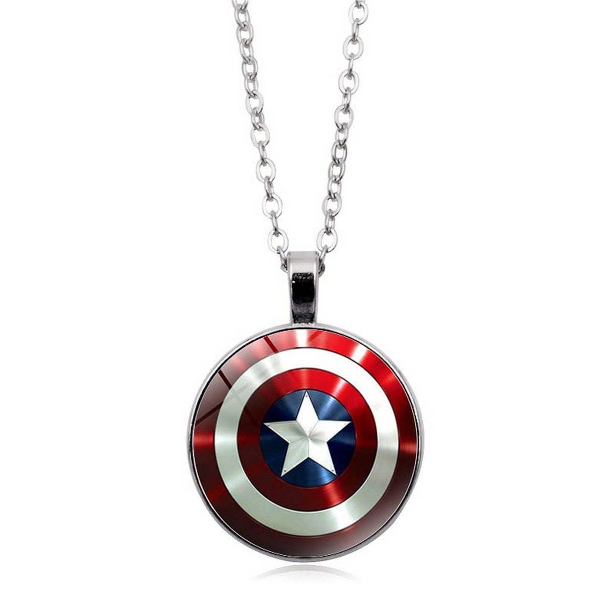 CAPTAIN AMERICA SHIELD TIME GEM NECKLACE_CWAJE0700