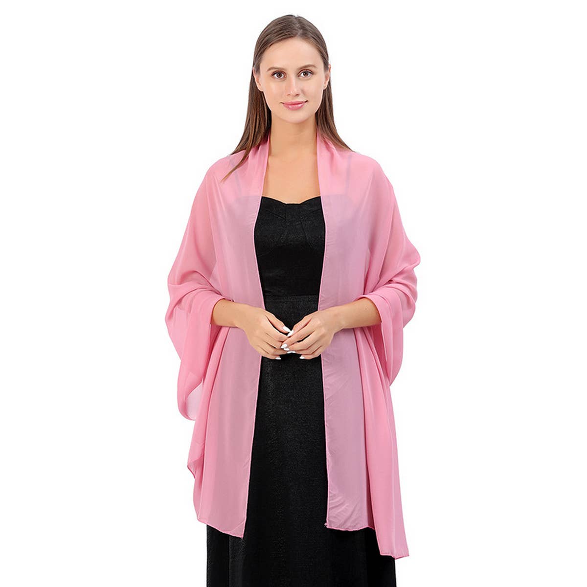 WOMEN SOLID COLOR EVENING SHAWL
