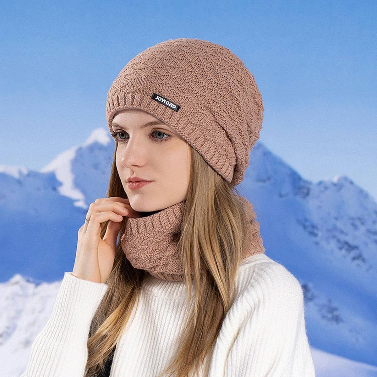 WINTER WARM HAT AND SCARF TWO PIECE SET