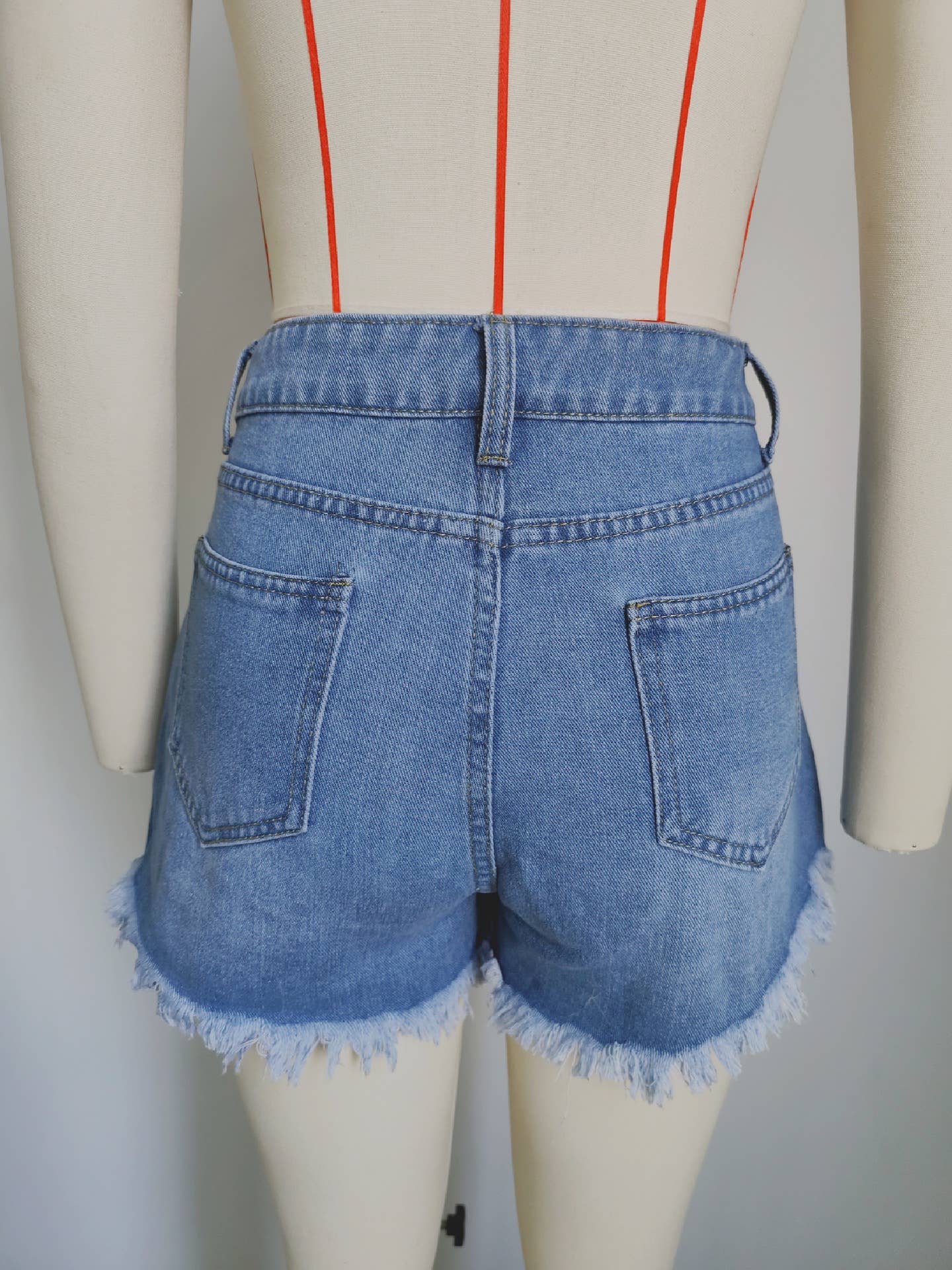 Washed Distressed Denim Shorts for Baddie Look
