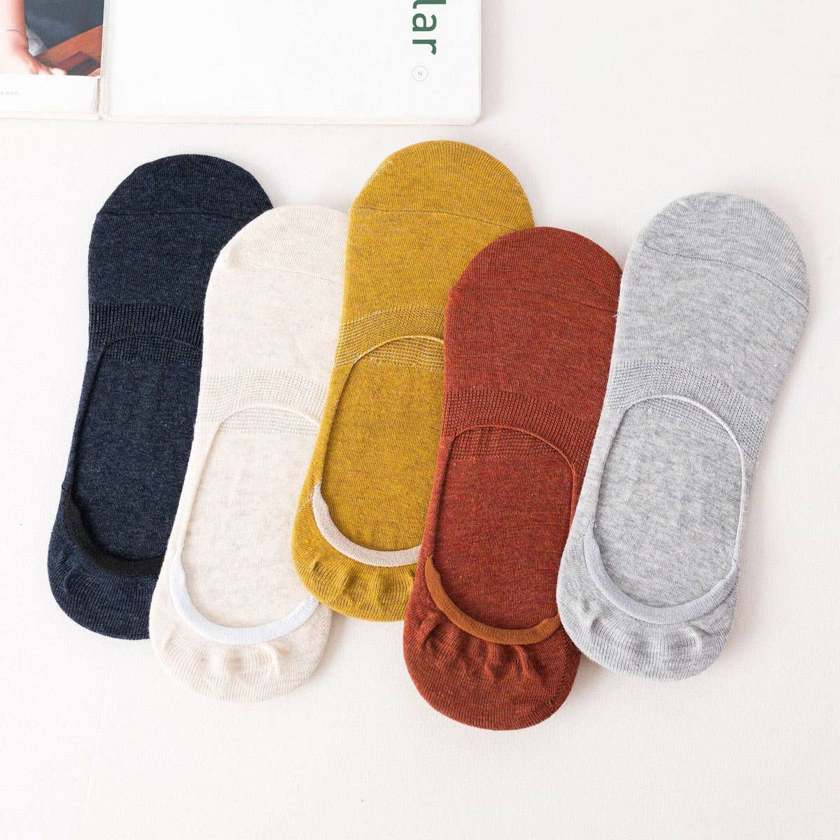 MEN'S SHALLOW COTTON BREATHABLE INVISIBLE SOCKS