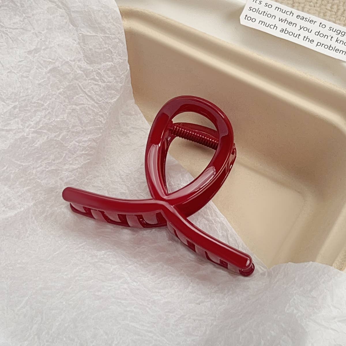 High-end PC large clip solid-color hair clip