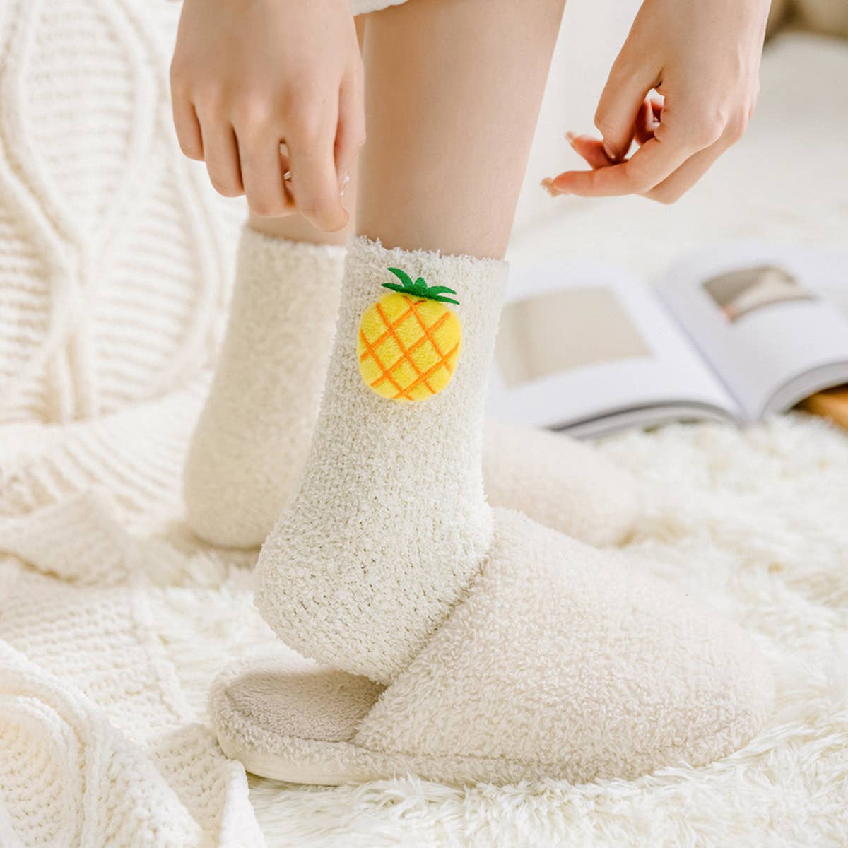 WOMEN NEW STYLE FRUIT WARM SOCKS