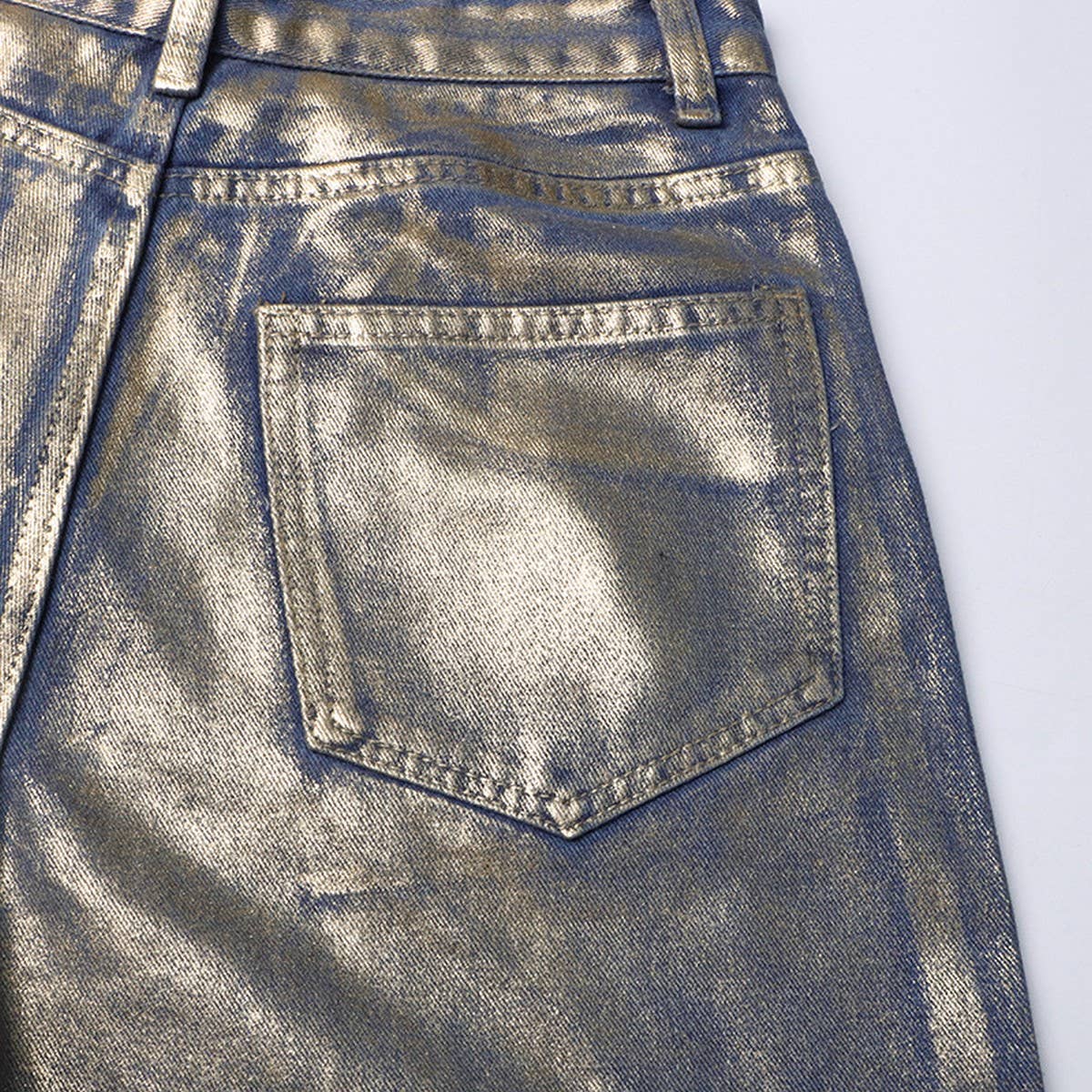 MID RISE STRAIGHT SPRAY PAINTED GRADIENT JEANS