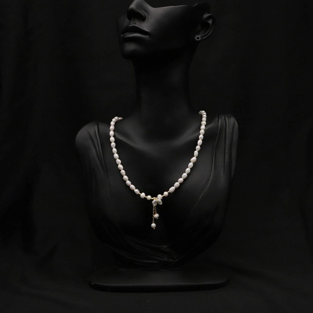 ALL-MATCH NATURAL FRESHWATER PEARL NECKLACE_CWAJE3849