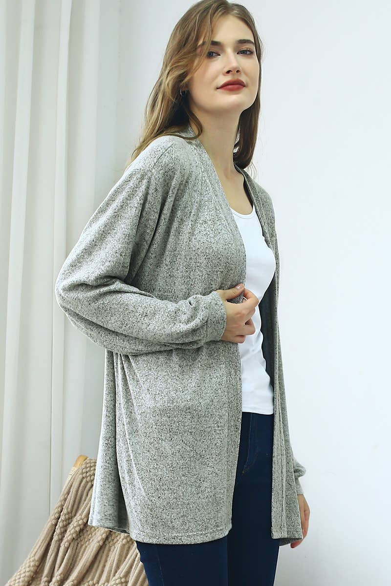 WOMEN SOLID CASUAL CARDIGAN_CWOCAL527