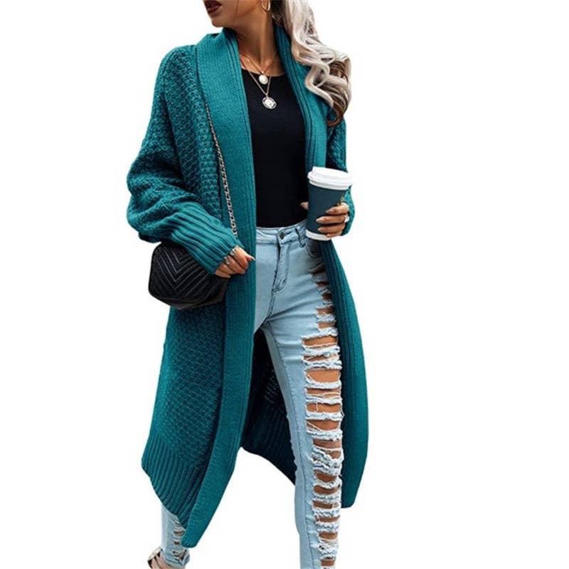LONG CARDIGAN BATSLEEVE SWEATER COAT