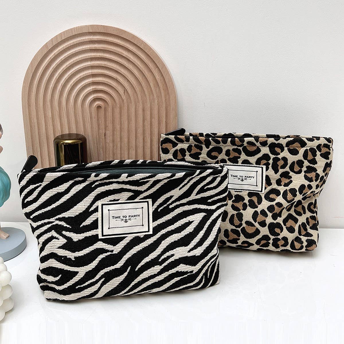 LEOPARD LARGE CAPACITY MAKEUP BAG STORAGE BAG_CWAB1227