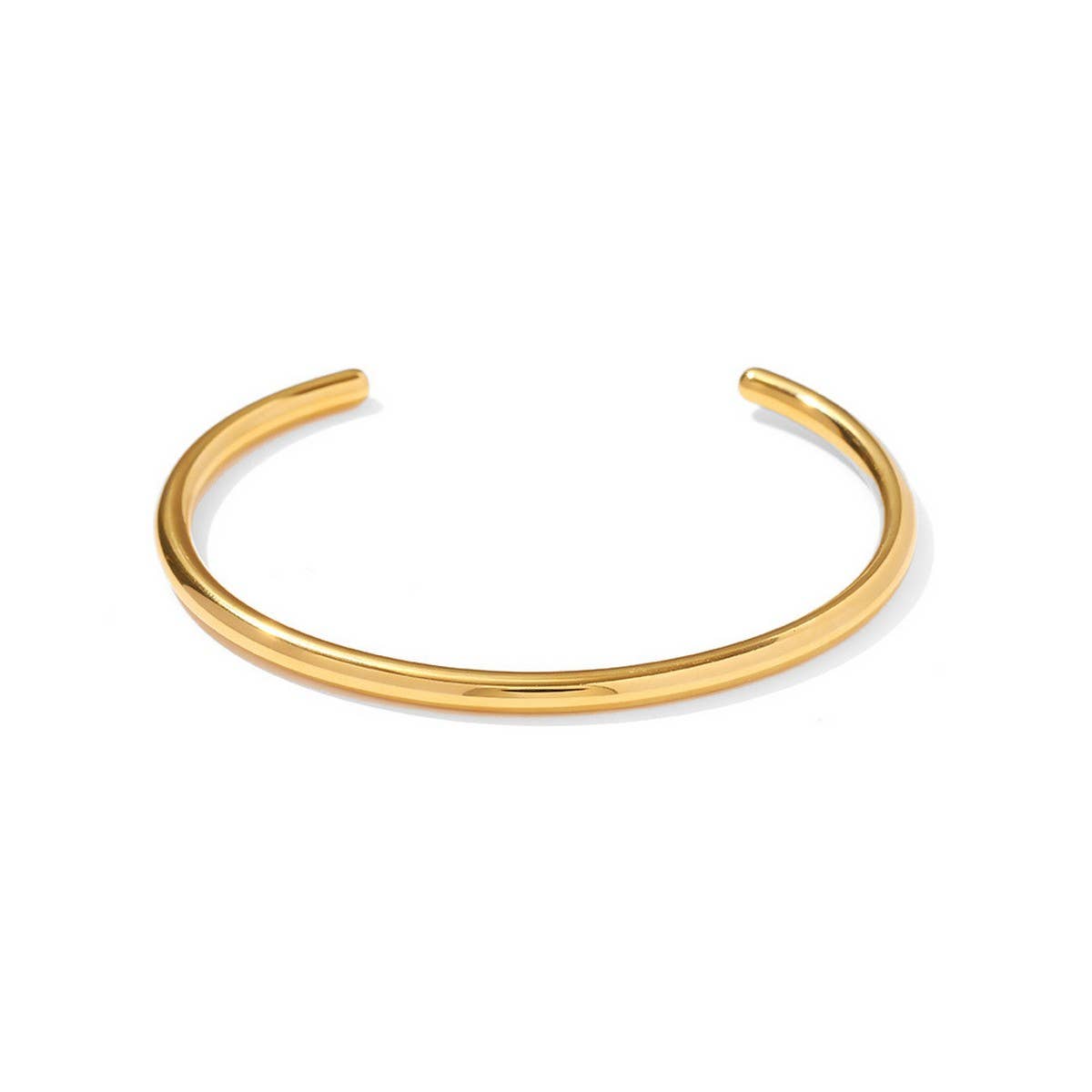 Unique 18K Gold Plated Titanium Open Cuff