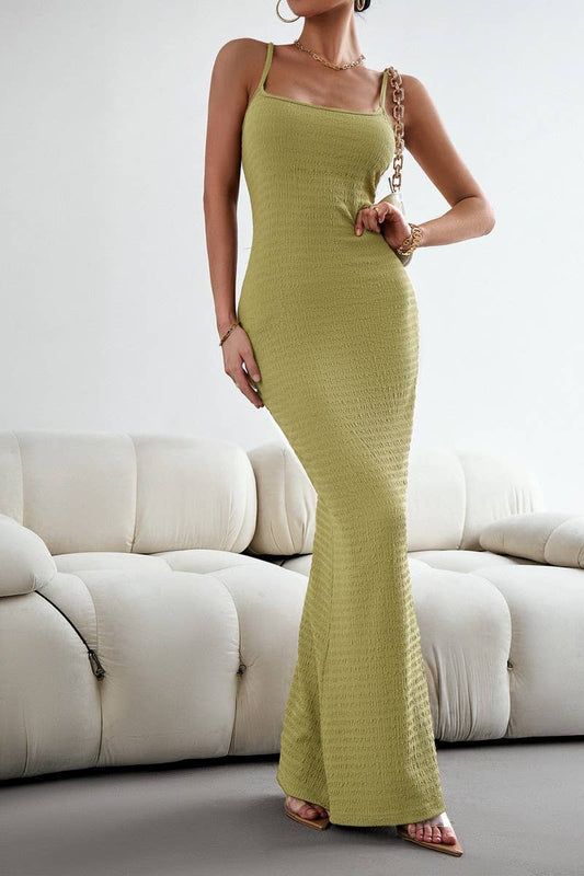 CWDMD4610_SEXY HIP-HUGGING SLIM FIT KNITTED SUSPENDER DRESS