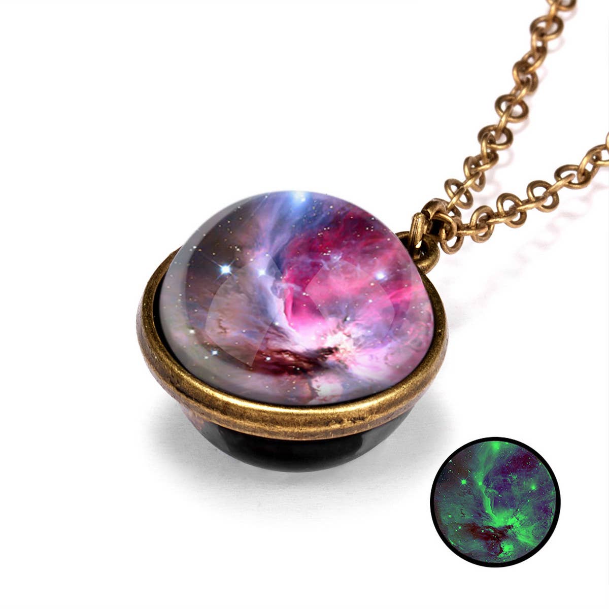 FASHION GALAXY UNIVERSE LUMINOUS NECKLACE_CWAJE2430