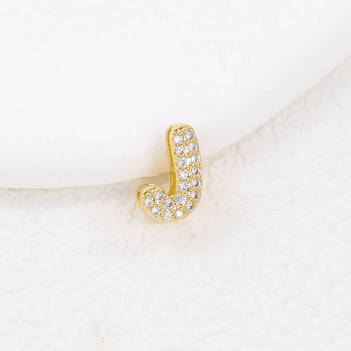 Tiny Zirconia Pendant 26 Letters Necklace