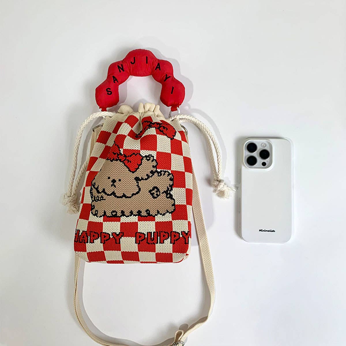 Convenient to carry with you woven lucky bag